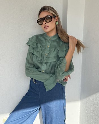 Danae ruffled shirt