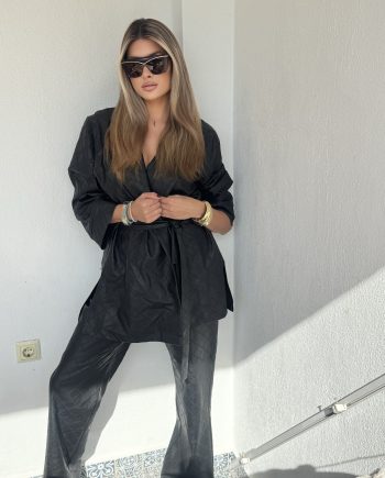 Nox faux leather black pants